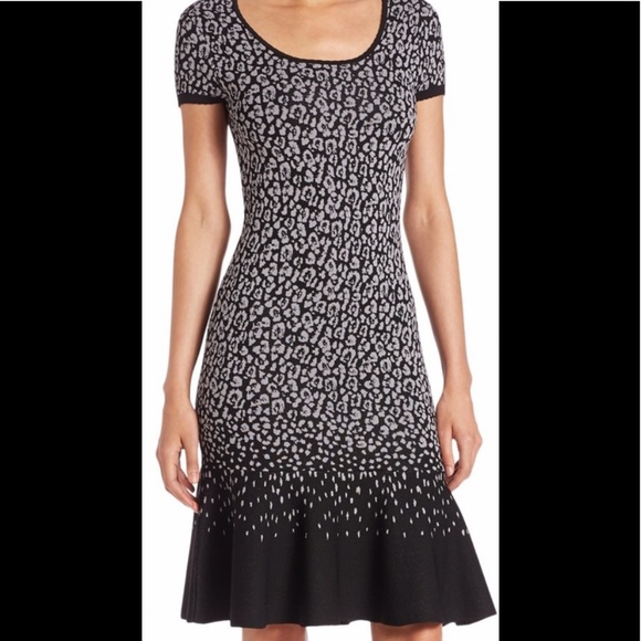 Rebecca Taylor knit leopard print dress - Picture 1 of 6